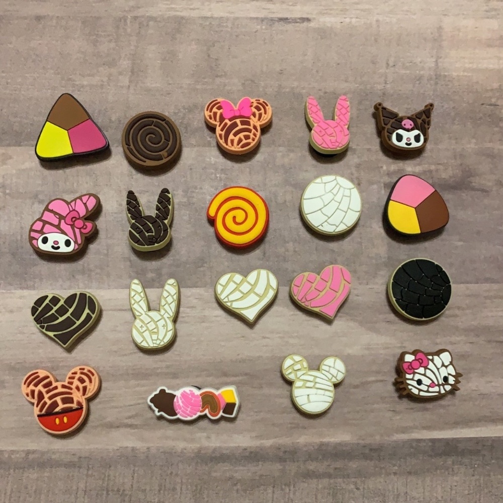19pc Mexican Bread Charms for Crocs